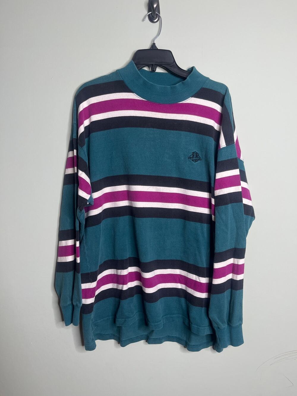 Eddie Bauer Vintage Striped Long Sleeve Top Medium